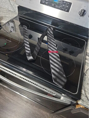 Merona Black Striped Men's Tie